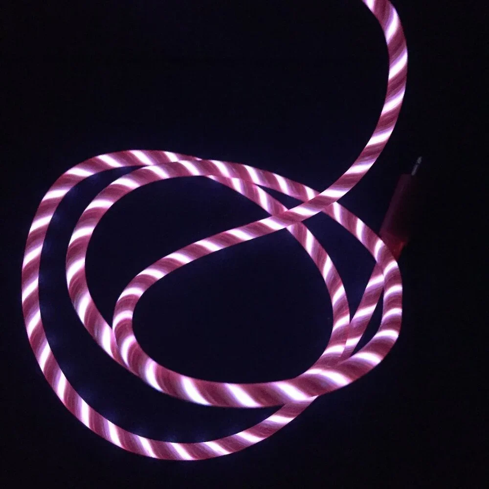iPhone Data Sync Flowing LED Light Bands Charger Cable